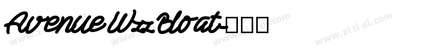 Avenue W00 Bloat字体转换